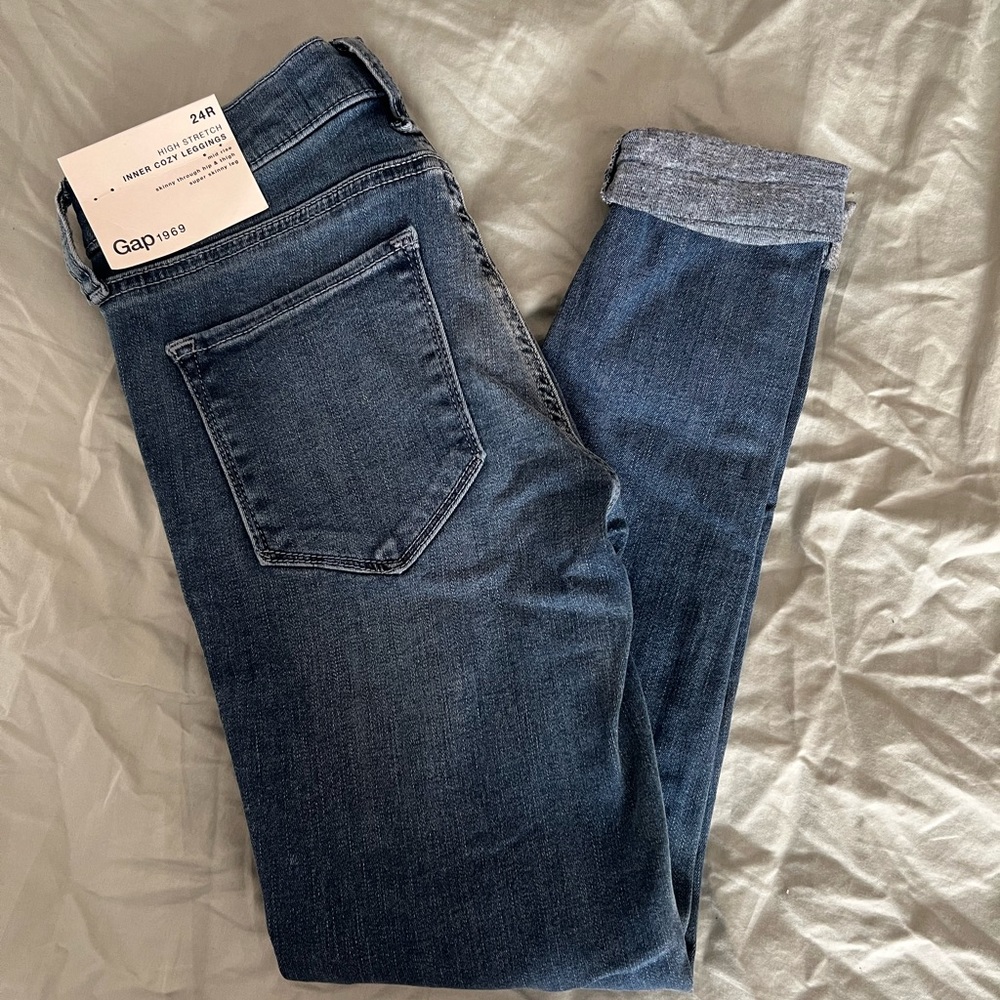 Gap Mid Rise High Stretch Inner Cozy Leggings